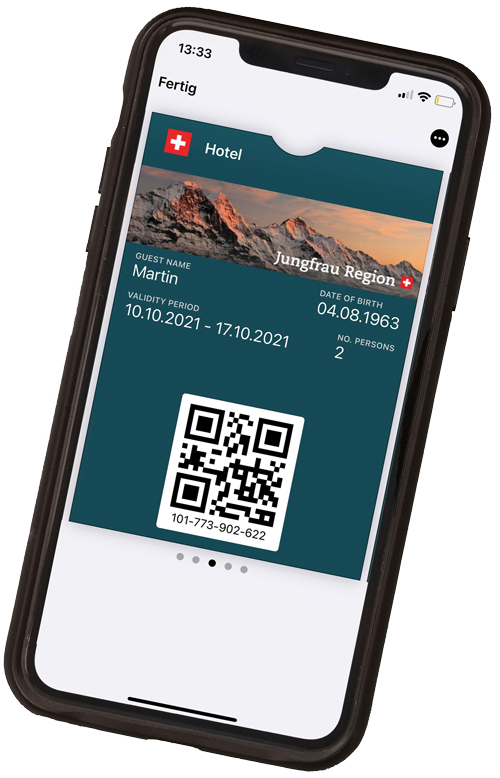 Digitale Gästekarte der Jungfrau Region